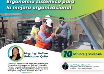 Conferencia virtual «Ergonomía sistémica para la mejora organizacional» / Jueves 10 de octubre – 7:30 p.m.