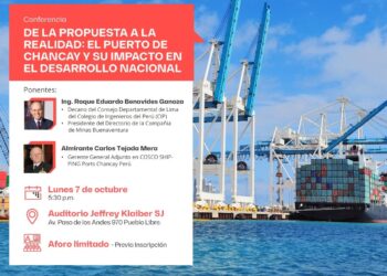 Conferencia presencial «De la propuesta a la realidad: El puerto de Chancay y su impacto en el desarrollo nacional» / Lunes 7 de octubre – 5:30 p.m.