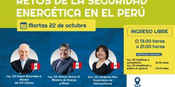 Simposio: «Retos de la Seguridad Energética en el Perú» / Martes 22 de octubre – 1:00 p.m.