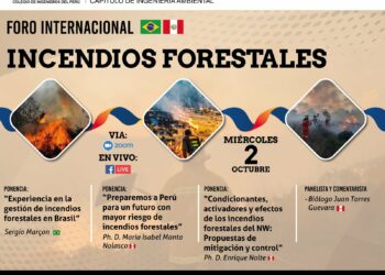 Foro internacional: «Incendios forestales» / Miércoles 2 de octubre – 6:30 p.m.