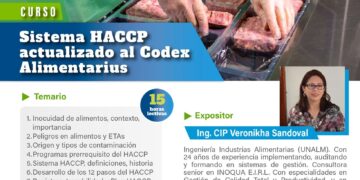 Curso “Sistema HACCP actualizado al Codex Alimentarius″ / Inicio: Viernes 29 de noviembre