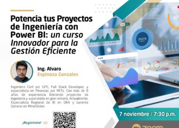 Webinar: «Potencia tus Proyectos de Ingeniería con Power BI: un curso Innovador para la Gestión Eficiente» / Jueves 7 de noviembre – 7:30 p.m.