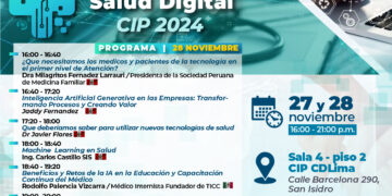 El «I Congreso internacional de Salud Digital» continúa el jueves 28 de noviembre, desde las 4:00 p.m.