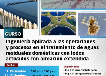 Curso «Ingeniería aplicada a las operaciones y procesos en el tratamiento de aguas residuales domésticas con lodos activados con aireación extendida» / Inicio: 7 de diciembre