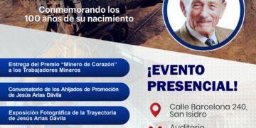 Martes de la Minería – Homenaje póstumo a Don Jesús Arias Dávila, el ‘Minero de Corazón’ / Martes 3 de diciembre – 7:00 p.m.
