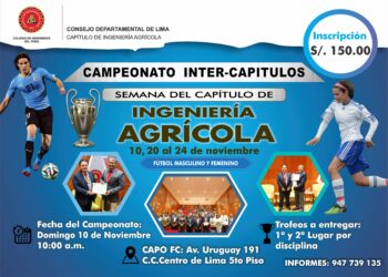 ¡No te pierdas la pasión del Campeonato Inter-Capítulos en la Semana del Capítulo de Ingeniería Agrícola!