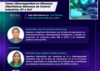 Foro de Resiliencia Digital: “Activos Críticos” / Martes 26 de noviembre – 5:30 p.m.