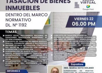 Curso «Tasación de bienes inmuebles» / Inicio: Viernes 22 de noviembre