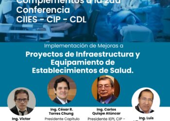Charla Informativa «Complementos de Infraestructura y Equipamiento de Establecimientos de Salud» / Lunes 16 de diciembre – 6:00 p.m.