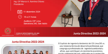 «Presentación del Informe de Gestión 2022 – 2024 del Capítulo de Ingeniería Ambiental» / Miércoles 11 de diciembre –  6:00 p.m.