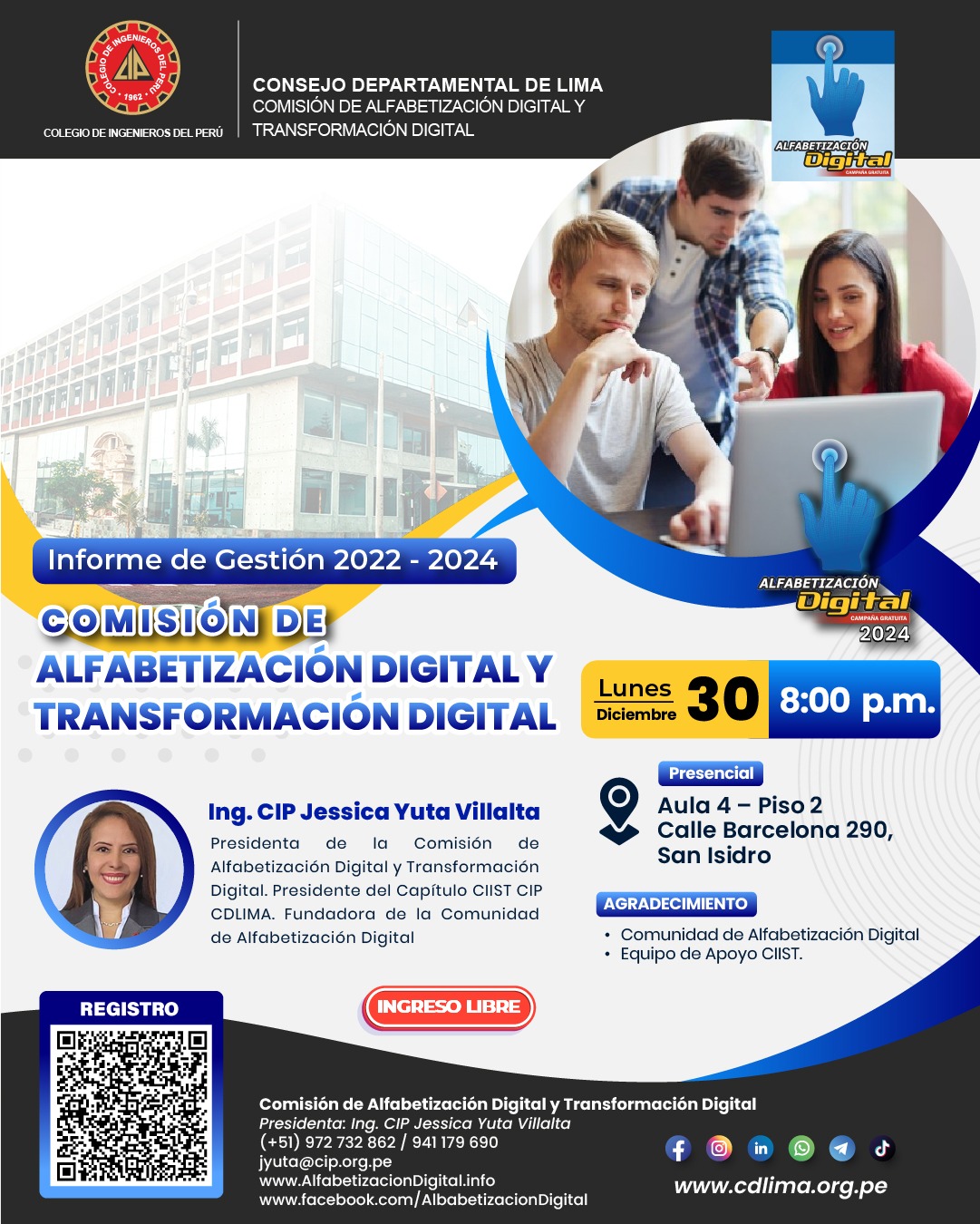 «Presentación del Informe de Gestión 2022 – 2024 de la Comisión de ...