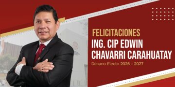 El Ing. CIP Edwin Chavarri Carahuatay es elegido nuevo decano del CIP-CDLima 2025-2027