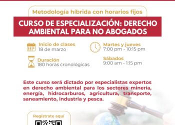 Curso de Especialización: “Derecho Ambiental para no abogados” / Inicio: 18 de marzo