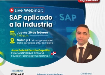 Webinar: ¨SAP aplicado a la industria¨ / Jueves 20 de febrero – 7:00 p.m.