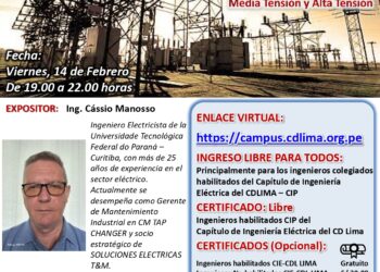 Seminario Técnico Internacional: ¨Conmutadores Bajo Carga para Transformadores de Potencia¨ / Viernes 14 de febrero – 7:00 p.m.