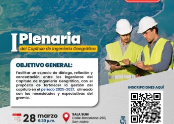 I Plenaria del Capítulo de Ingeniería Geográfica / Viernes 28 de marzo – 6:30 p.m.