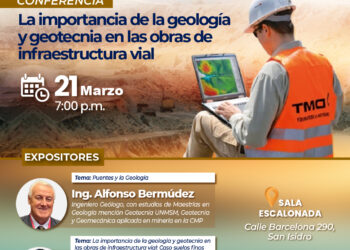 Conferencia «La importancia de la geología y geotecnia en las obras de Infraestructura vial» / Viernes 21 de marzo – 7:00 p.m.
