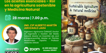 Conferencia virtual «Los aceites esenciales – Rol en la agricultura sostenible y la medicina natural» / Viernes 28 de marzo – 7:00 p.m.