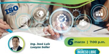 Conferencia virtual: Beneficios de la norma ISO 45001:2018 en las organizaciones / jueves 6 de marzo – 7:00 p.m.
