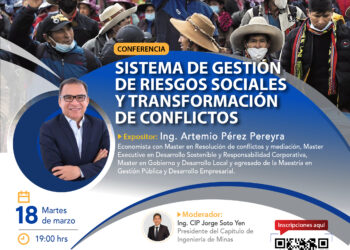 Conferencia «Sistema de gestión de riesgos sociales y transformación de conflictos» / Martes 18 de marzo – 7:00 p.m.