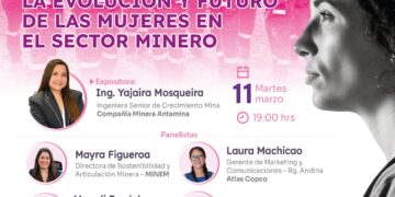 Foro «La evolución y futuro de las mujeres en el sector minero» / Martes 11 de marzo – 7:00 p.m.