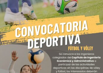 Convocatoria deportiva del Capítulo de Ingeniería Económica y Administrativa