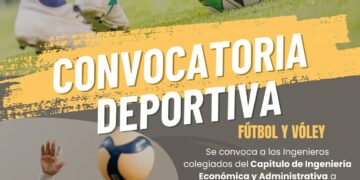 Convocatoria deportiva del Capítulo de Ingeniería Económica y Administrativa