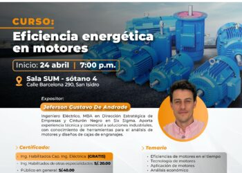 Curso «Eficiencia energética en motores» / Jueves 24 de abril – 7:00 p.m.