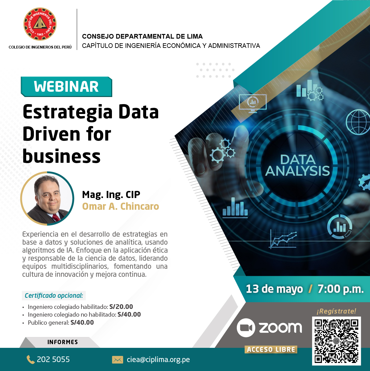 Webinar "Estrategia Data Driven for Business" / Lunes 13 de mayo - 7:00 ...