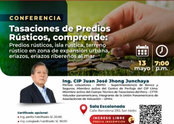Conferencia «Tasaciones de Predios Rústicos»/Martes 13 de mayo – 7:00 p.m.