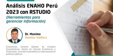 Conferencia «Análisis ENAHO Perú 2023 con RSTUDIO» / Viernes 25 de abril – 7:00 p.m.