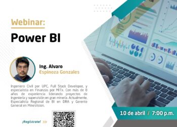 Webinar «Power BI» / Jueves 10 de abril – 7:00 p.m.