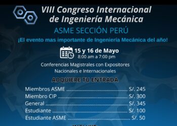 VIII Congreso Internacional de Ingeniería Mecánica – ASME Sección Perú / 15 y 16 de mayo