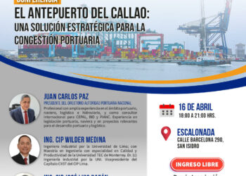 Conferencia «El Antepuerto del Callao: Una solución estratégica para la congestión portuaria» / Miércoles 16 de abril – 6:00 p.m.