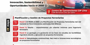 Foro Internacional “Desarrollo Ferroviario en el Perú: Innovación, Sostenibilidad y Oportunidades hacia el 2050″ / 29 y 30 de mayo – 9:00 a.m.