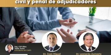 Conversatorio «Responsabilidad civil y penal de adjudicadores» / Miércoles 14 de mayo – 7:00 p.m.