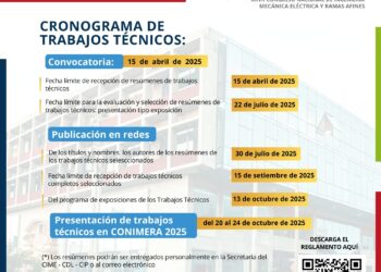 Concurso de Trabajo XXVII CONIMERA 2025 / Cierre de inscripciones: 15 de julio