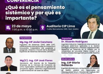 Conferencia «¿Qué es el pensamiento sistémico y por qué es importante?» / Viernes 23 de mayo – 7:00 p.m.