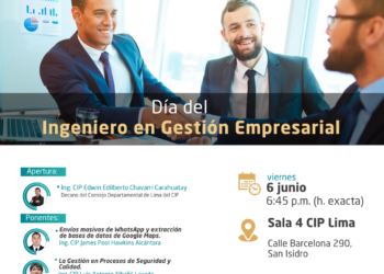 Conferencia «Día del Ingeniero en Gestión Empresarial» / Viernes 6 de Junio – 6:45 p.m.