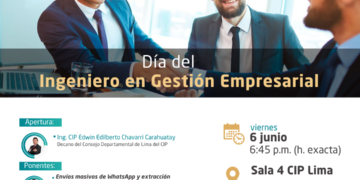 Conferencia «Día del Ingeniero en Gestión Empresarial» / Viernes 6 de Junio – 6:45 p.m.