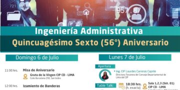 Ingeniería Administrativa – Quincuagésimo Sexto (56°) Aniversario / 6 y 7 de julio