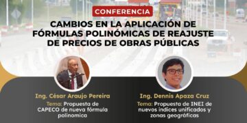 Conferencia «Cambios en la aplicación de fórmulas polinómicas de reajuste de precios en obras públicas» / Martes 17 de junio – 7:00 p.m.