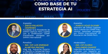 Webinar gratuito «Del desorden al dominio – Gobierno de datos como base de tu estrategia de IA» / Martes 17 de junio 7:00 p.m.