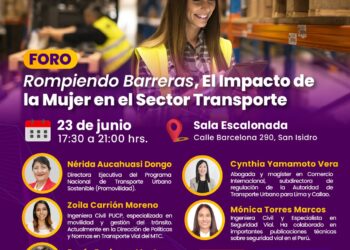 Foro «Rompiendo Barreras El Impacto de la Mujer en el Sector Transporte / Lunes 23 de junio – 5:30 p.m.