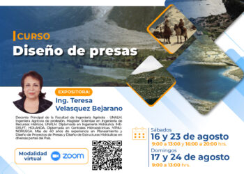 Curso virtual «Diseño de Presas» / Inicio: 16 de agosto – 9:00 a.m.