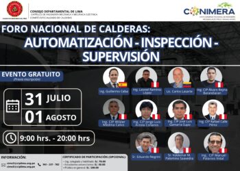 Foro «Calderas – Supervisión – Automatización, un evento técnico de alto nivel donde expertos compartirán sus conocimientos y experiencias en el uso eficiente y seguro de calderas.» / 31 de julio y 1 de agosto
