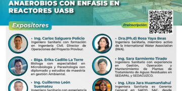 Curso de especialización «Tratamiento de aguas residuales modulo I – Pretratamiento y procesos anaerobios con énfasis en reactores UASB» / Inicio: 4 de agosto