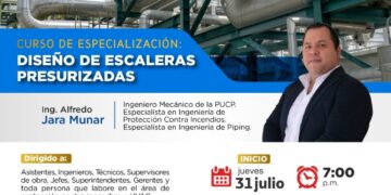 Curso de Especialización «Diseño de Escaleras Presurizadas» / Inicio: Julio 31 de julio – 7:00 p.m.