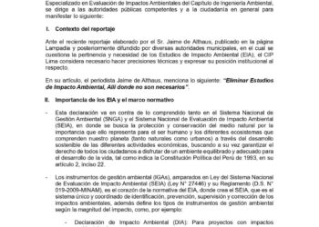 PRONUNCIAMIENTO N° 20-2025-2027/CIPLIMA