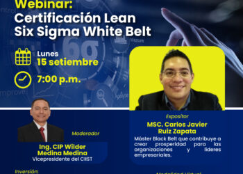 Curso:¨Certifícate en Lean Six Sigma White Belt¨ / Lunes 15 de septiembre – 7:00 p.m.
